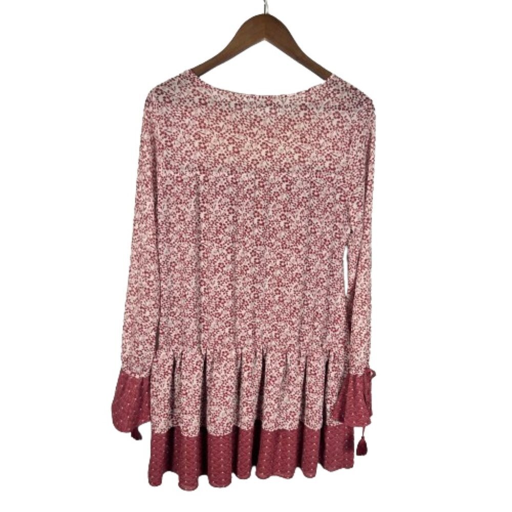 Tularosa Womens Berkley Ditzy Floral Mini Dress Size Small Feminine Long Sleeves - Picture 10 of 16